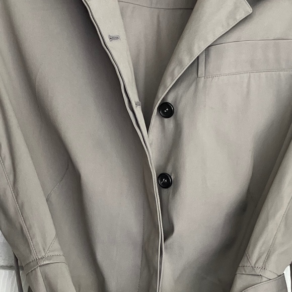 Prada Light Gray Trench Coat - Picture 9 of 11